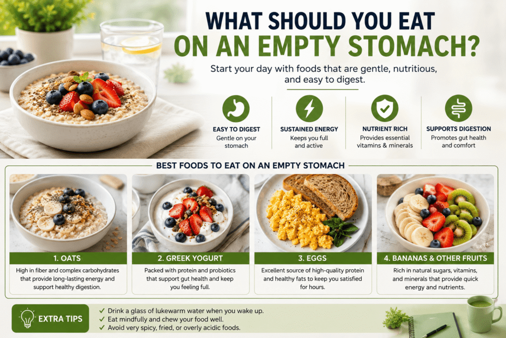 Healthy foods to eat on an empty stomach