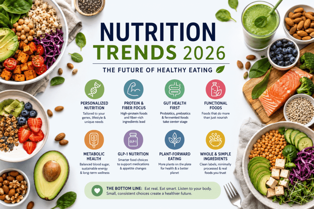 Nutrition Trends 2026 healthy foods and wellness